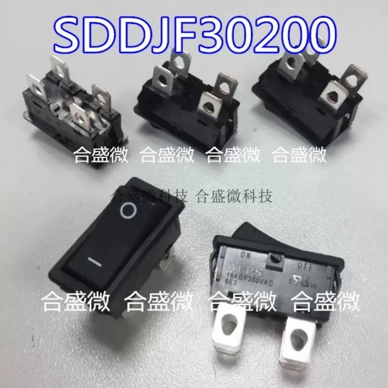 1PCS ALPS SDDJF high current boat type switch 16A250V 4-pin 2-stage rocker sewing machine audio power supply SDDJF30200