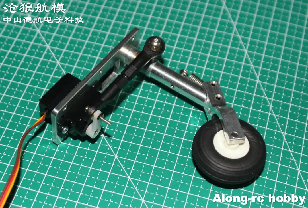 Carrello di atterraggio inginocchiato anteriore o posteriore da 70-90mm e giro con Servo 12g adatto per modelli RC aereo RC EDF JET Plane parte fai