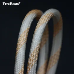 1~50m Clear Gold PET Braid Sleeve 2/4/6/8/10/12/16mm High Density Sleeving Snake Skin Cable Wrap Sheath For Electric Cables