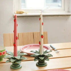 Nicole Strawberry Taper Candle Molds DIY Handmade Fruit Series Form for Candles Home Decoration