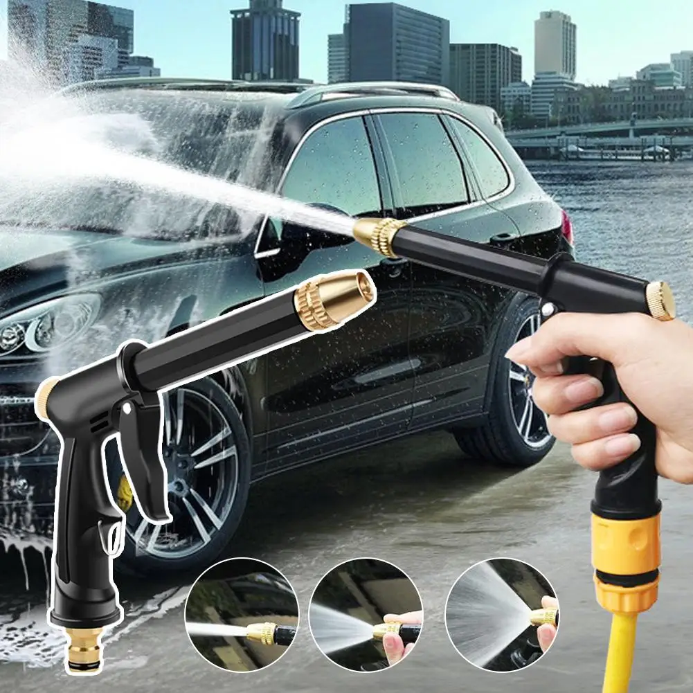 Heavy Duty High Pressure Water Spray Gun With Adjustable Nozzle, Multi-scene Car Washing Garden Watering Floor Cleaning Sprayer