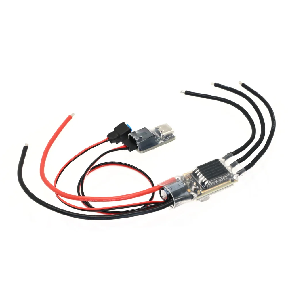 RevvitRC APE32 AM32 50A ESC Bluetooth Adjust Parameters Firmware Can Work Through Wi-Fi Link For 1/10 TRX4 SCX10 RC Crawler Car