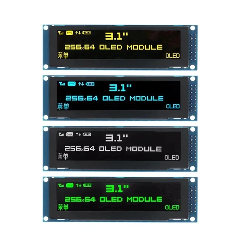 3.12 Inch OLED Display 3.12 256X64 25664 SSD1322 Driver Graphic LCD Module Parallel/SPI Soldering Pin/C51