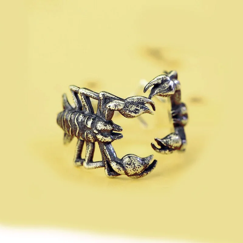 New Exaggerated Creative Scorpion Ring Punk Scorpion Men Ring Gothic Trend Jewelry Party Accessories Gift Wholesale