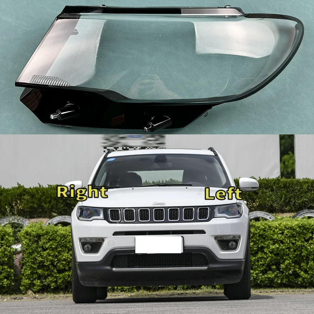 

Transparent Lampshade Cover Lens Plexiglass Auto Replacement Parts For Jeep Compass 2017 2018 2019 2020 Headlight Shell Headlamp