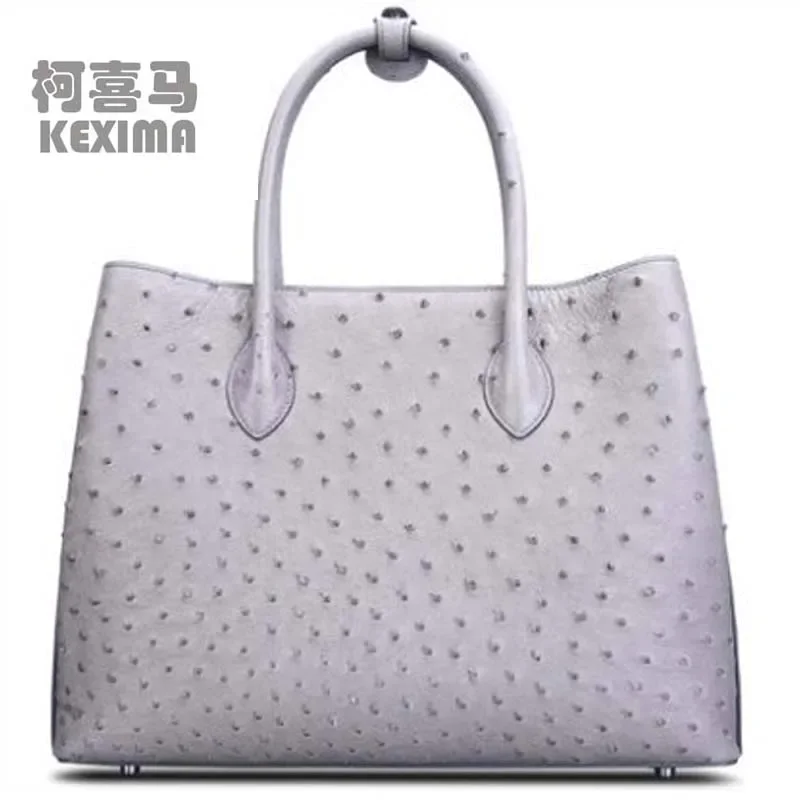 Cestbeau new  ostrich skin  women's bag genuine leather one shoulder bag  ostrich skin bag women handbag