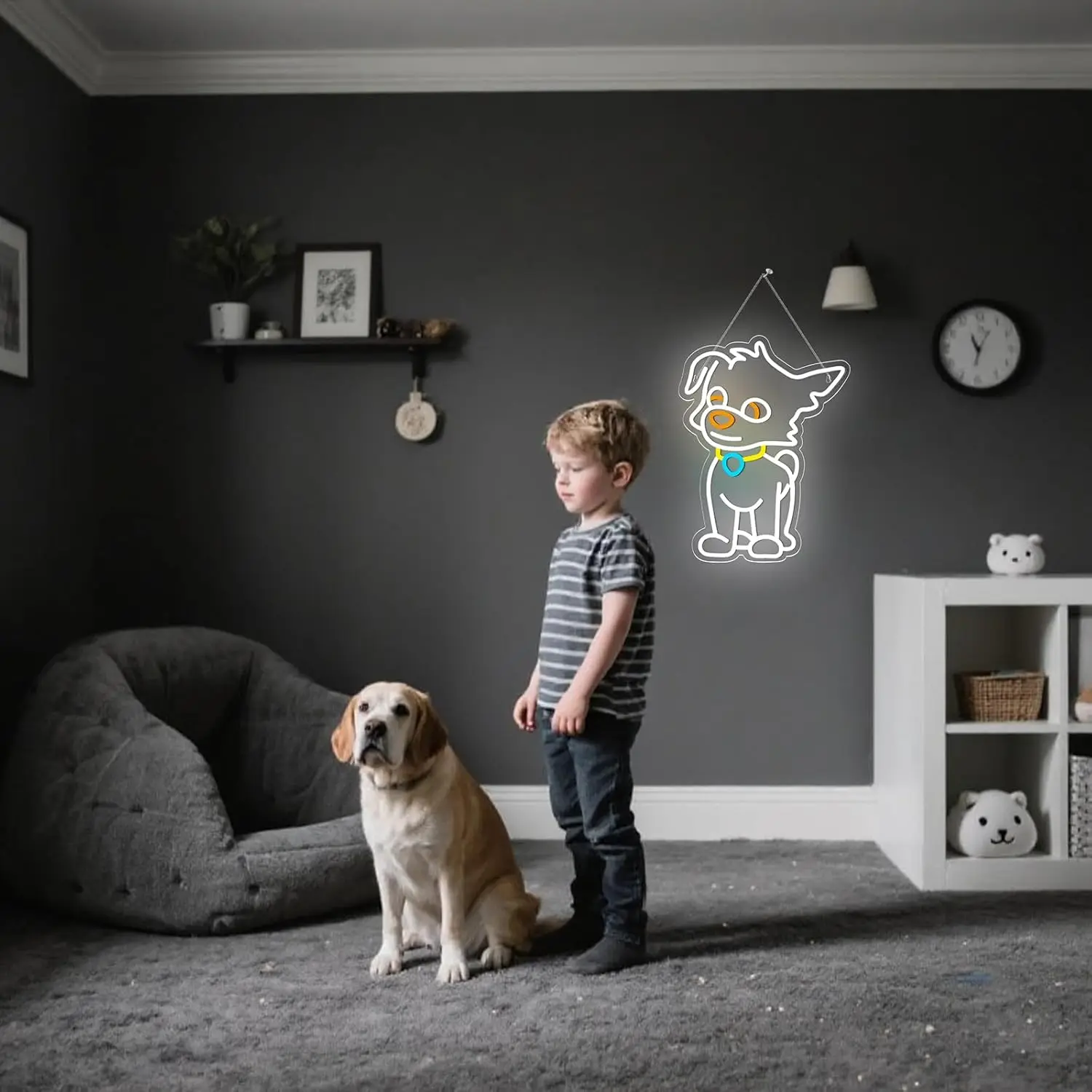 Dog Neon Sign USB Powered LED Dimmable LED Neon Light for Bedroom Club Livingroom Man Cave Party Shop Decor Personzalized Gift