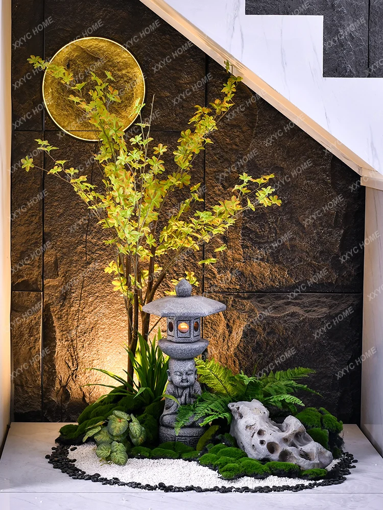 

Indoor Landscaping Small Corner Stairs Decoration Decoration Villa Balcony Chinese Style Imitating Stone GD Zen Landscape