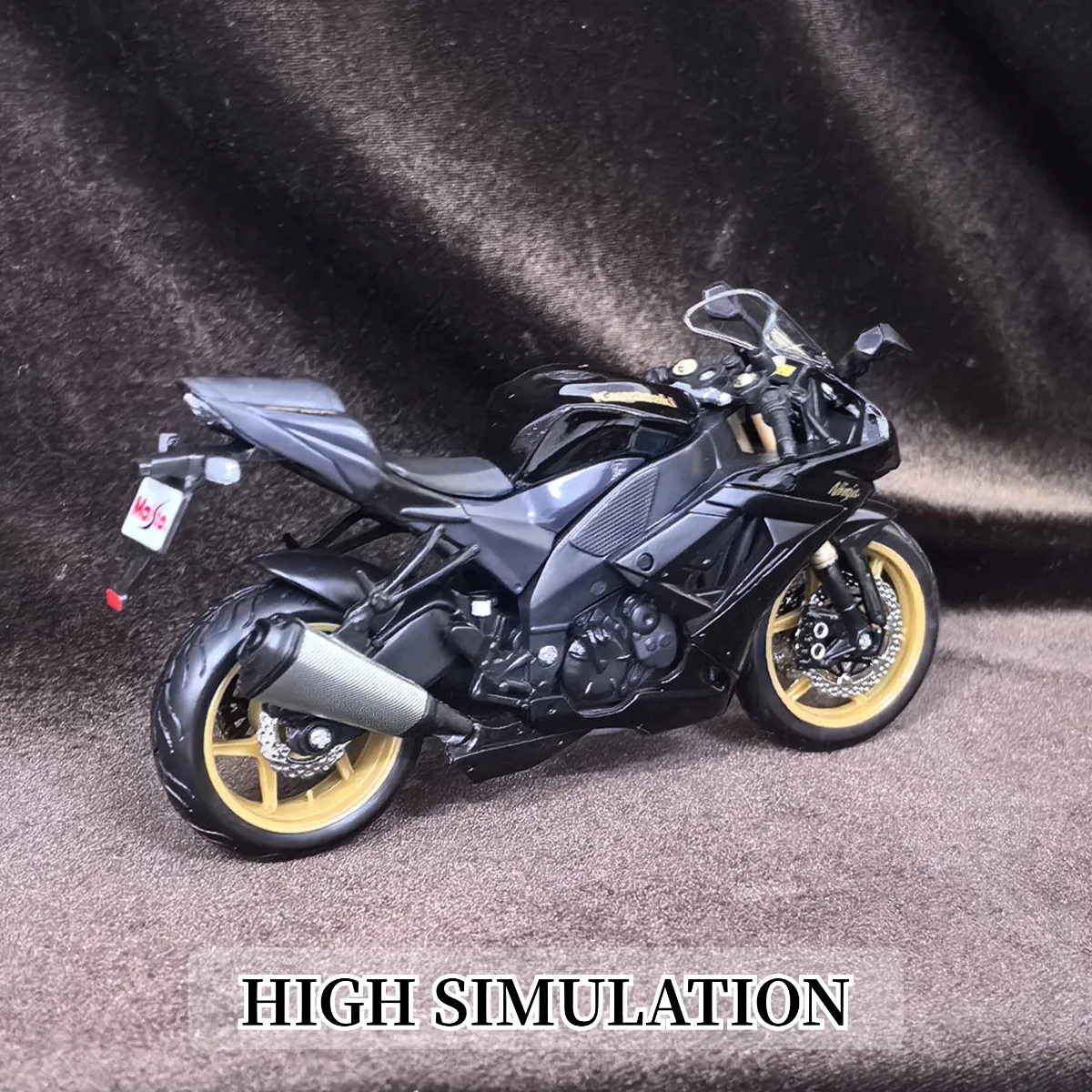 โมเดลรถมอเตอร์ไซค์คาวาซากิ นินจา ZX-10R ขนาด 1:12 ของเล่นจำลองรถมินิโมโต ของขวัญคริสต์มาสสำหรับเด็ก