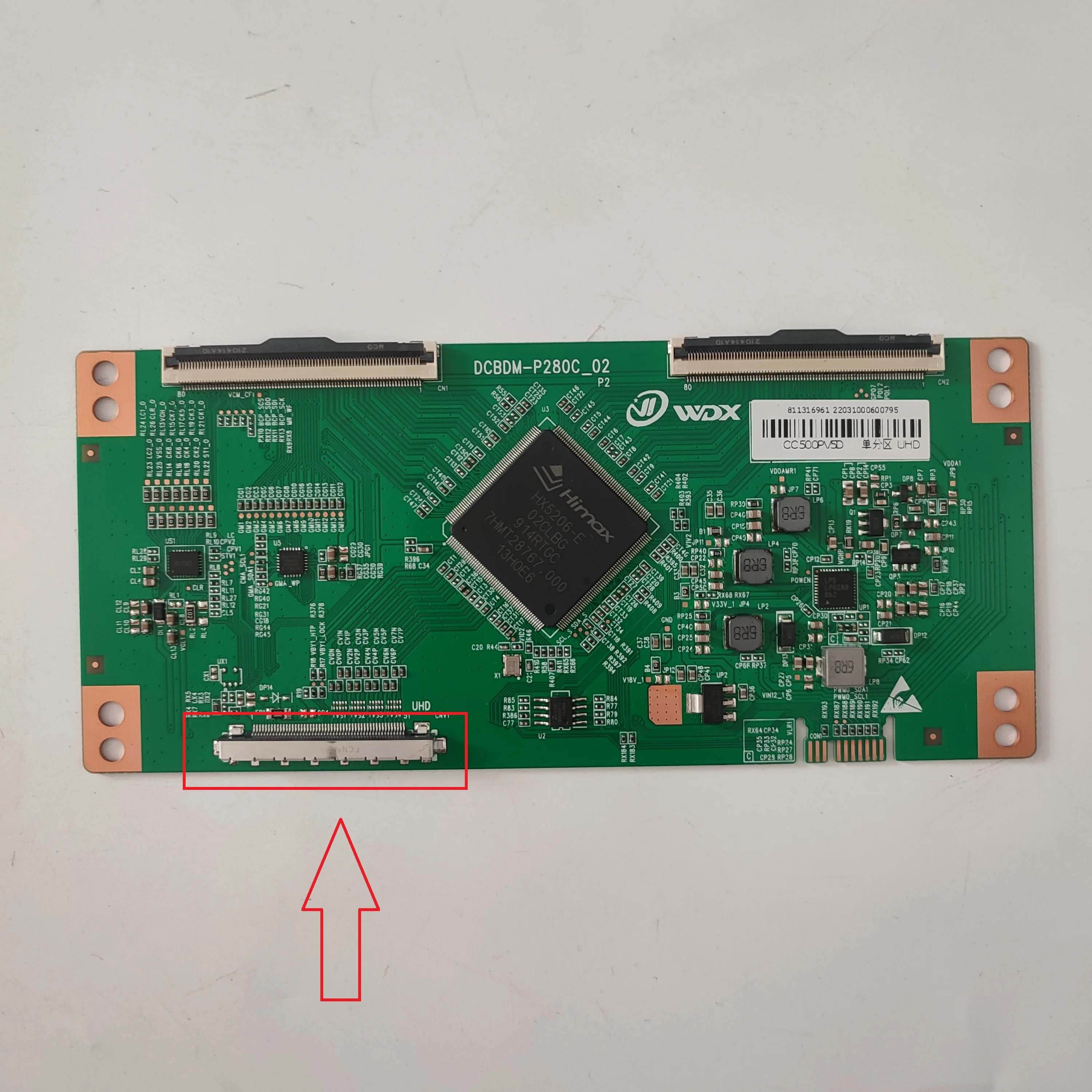 

DCBDM-P280C_02 CC500PV5D T-Con Board предназначен для запчастей материнской платы телевизора