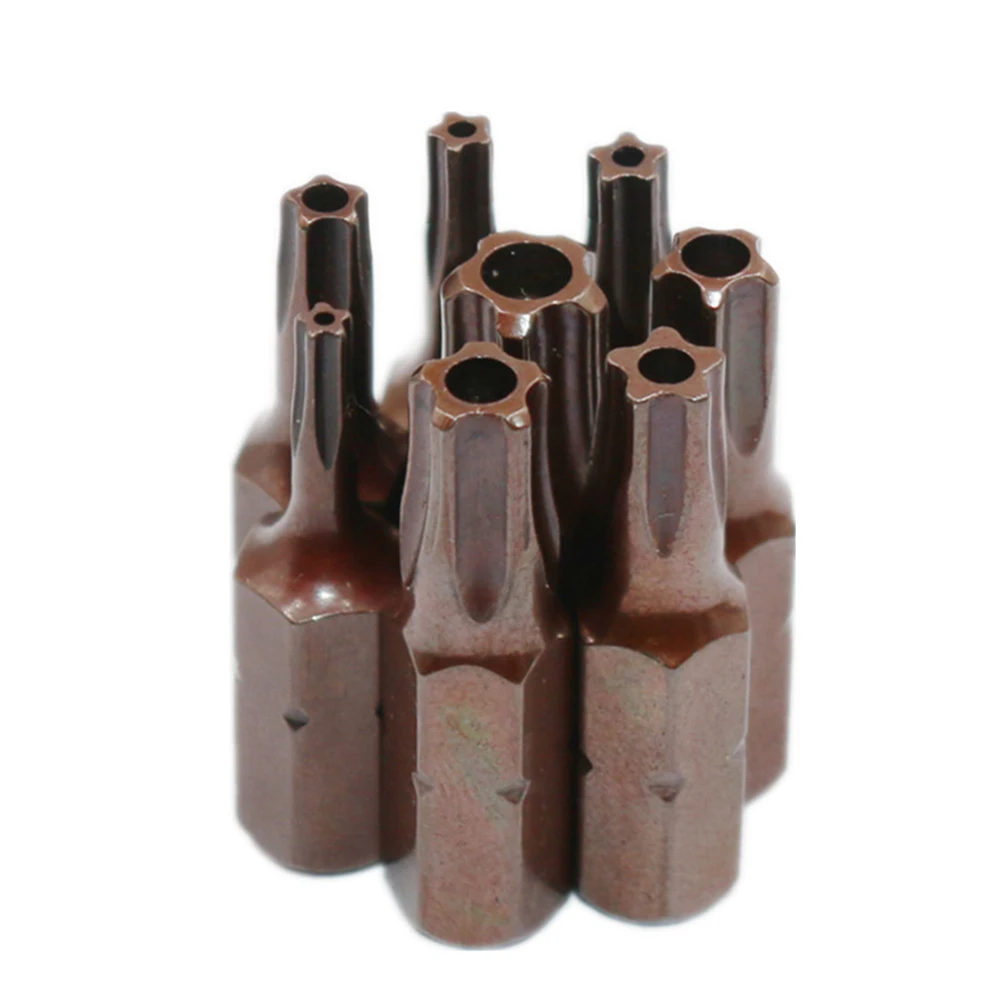 8 pçs conjunto de bits de chave de fenda magnética para broca elétrica TS8-TS40 1 polegada longa chave de fenda elétrica bit ferramentas manuais acessórios