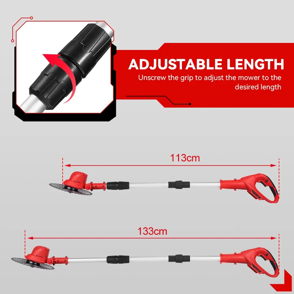 Makita-Tondeuse à Gazon Électrique Sans Fil de 10 Pouces, 4000W, 36000 tr/min, Longueur Réglable, Outils de Jardin pour Batterie 18V