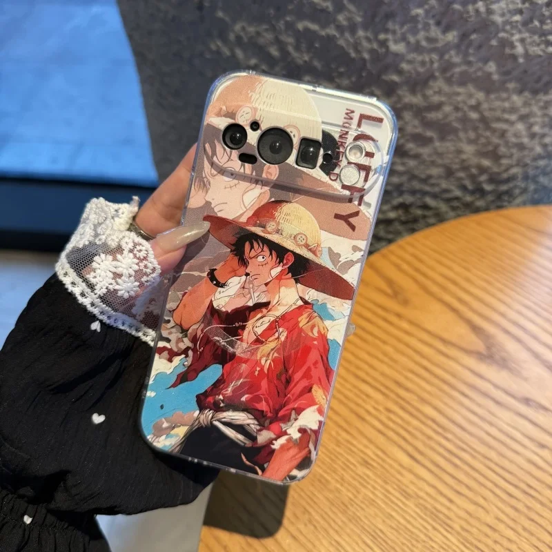 

3D Anime Cute O-One P-Piece Luffy Zoro Magsafe Wireless Charge Case For Google Pixel 9 10 pro XL 10Pro 9ProXL 3D Magnetic Holder