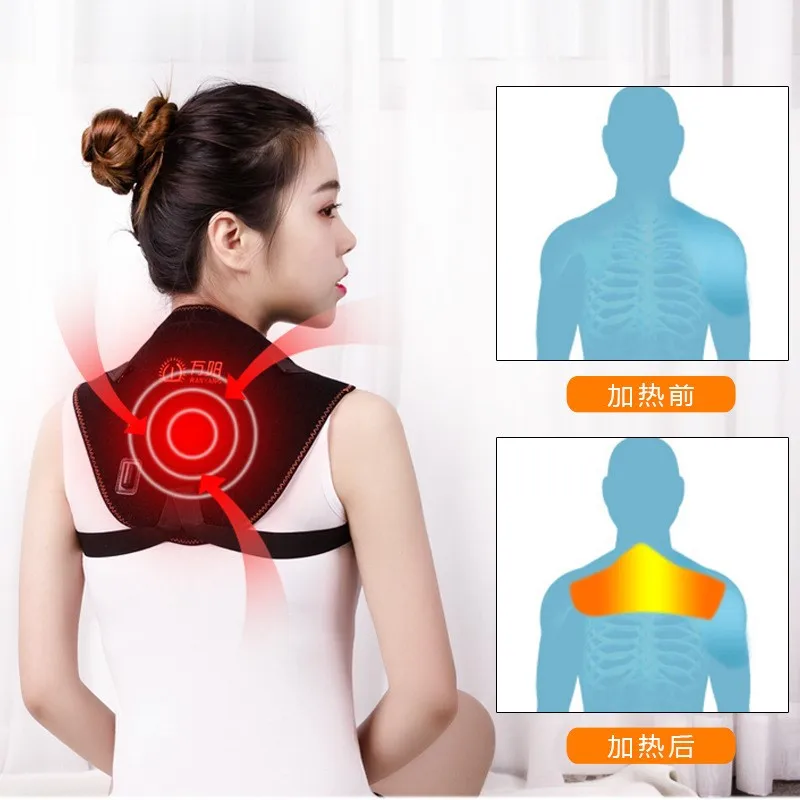 Electric heating big neck guard with electric heating moxibustion therapy vertebral cervical neck guard fever TuoHu neck