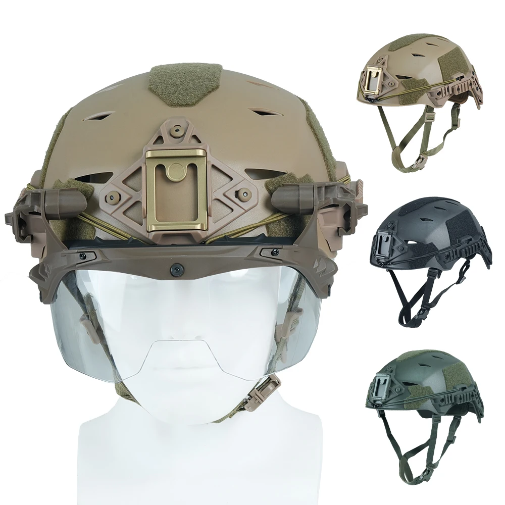 BOOIU Wendy Training Tactical Helmet Simplified Version EX Rail 3.0 Hunting AF suspension CS Combat Protective Airsoft Helmet