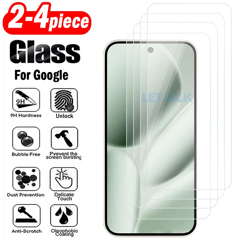 

2-4Piece Ultra Clear Tempered Glass for Google Pixel 10 9 Pro XL Screen Protector for Pixel 10Pro 9Pro 9A Unlock Protective Film
