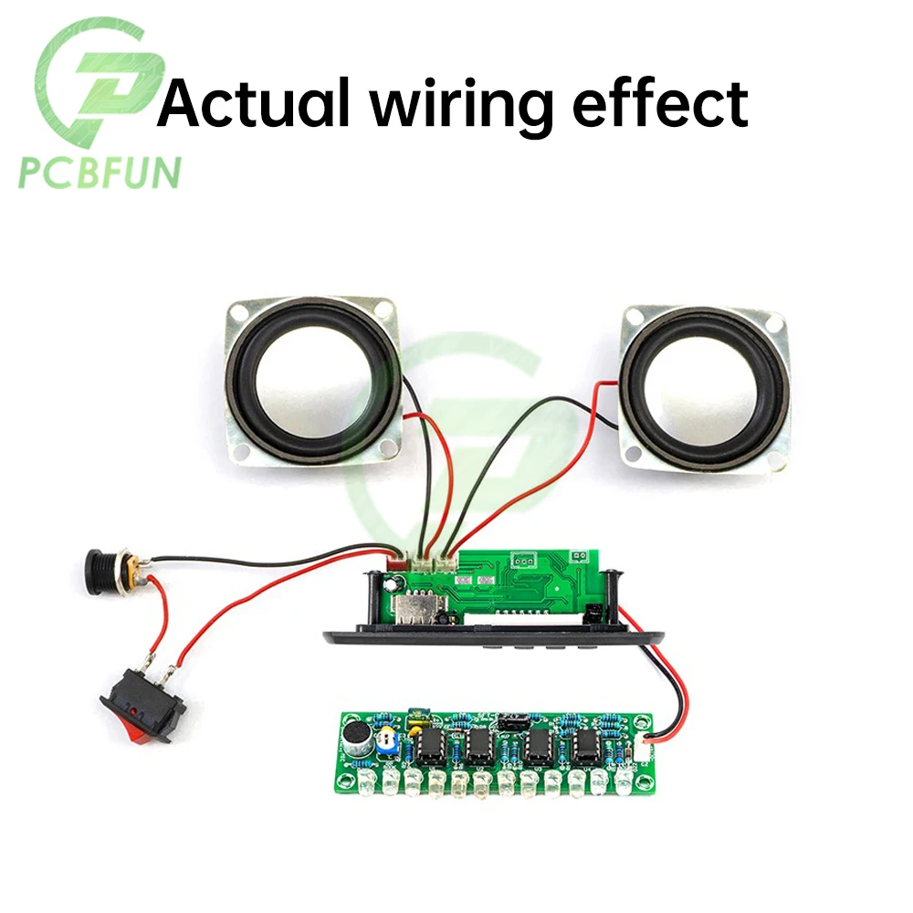 Kit de Altavoz Bluetooth DIY con Radio FM, proyecto de soldadura DIY, práctica de montaje de soldadura, componente de Kit electrónico DIY, altavoz de 2x3W