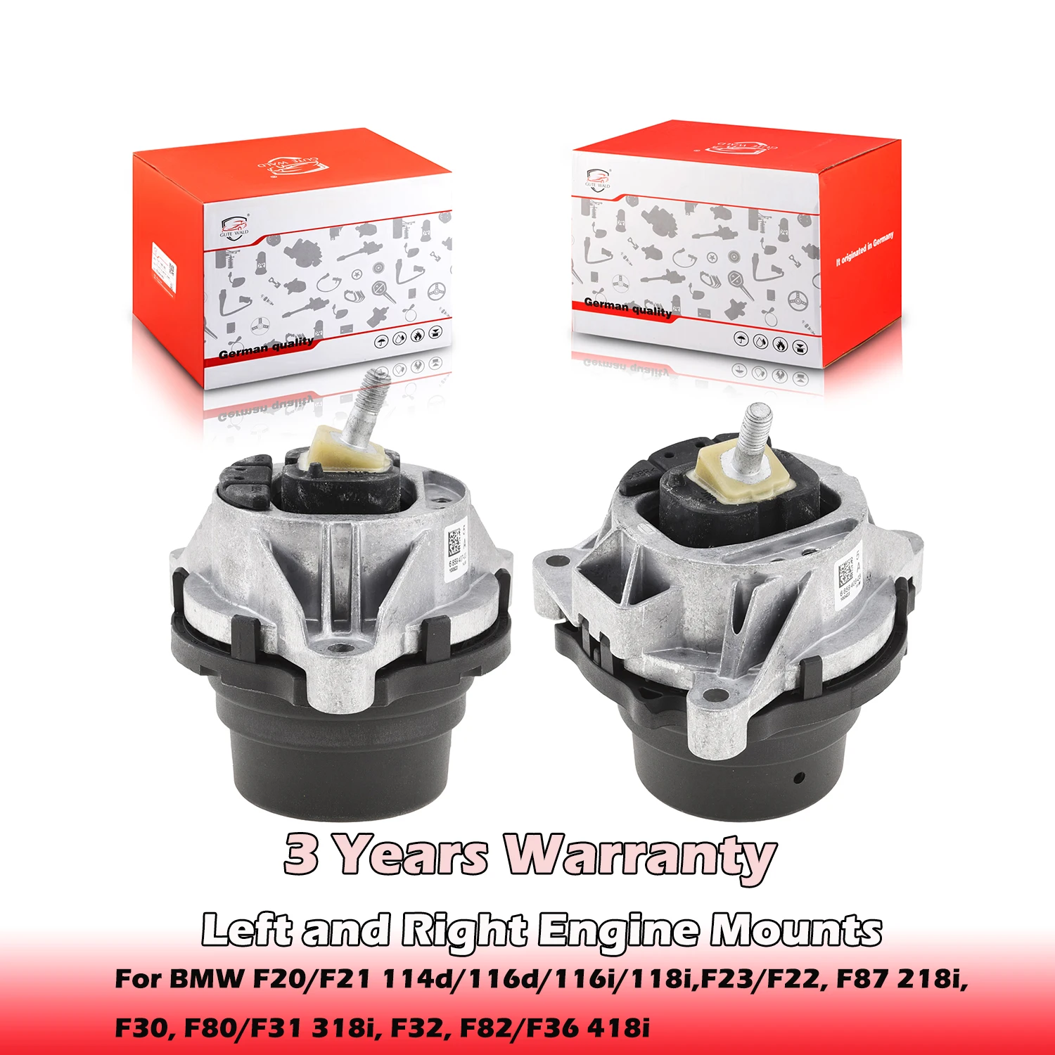 

Engine Mounts 22116859407,22116859408 For BMW F20/F21 114d/116d/116i/118i,F23/F22, F87 218i,F30, F80/F31 318i, F32, F82/F36 418i