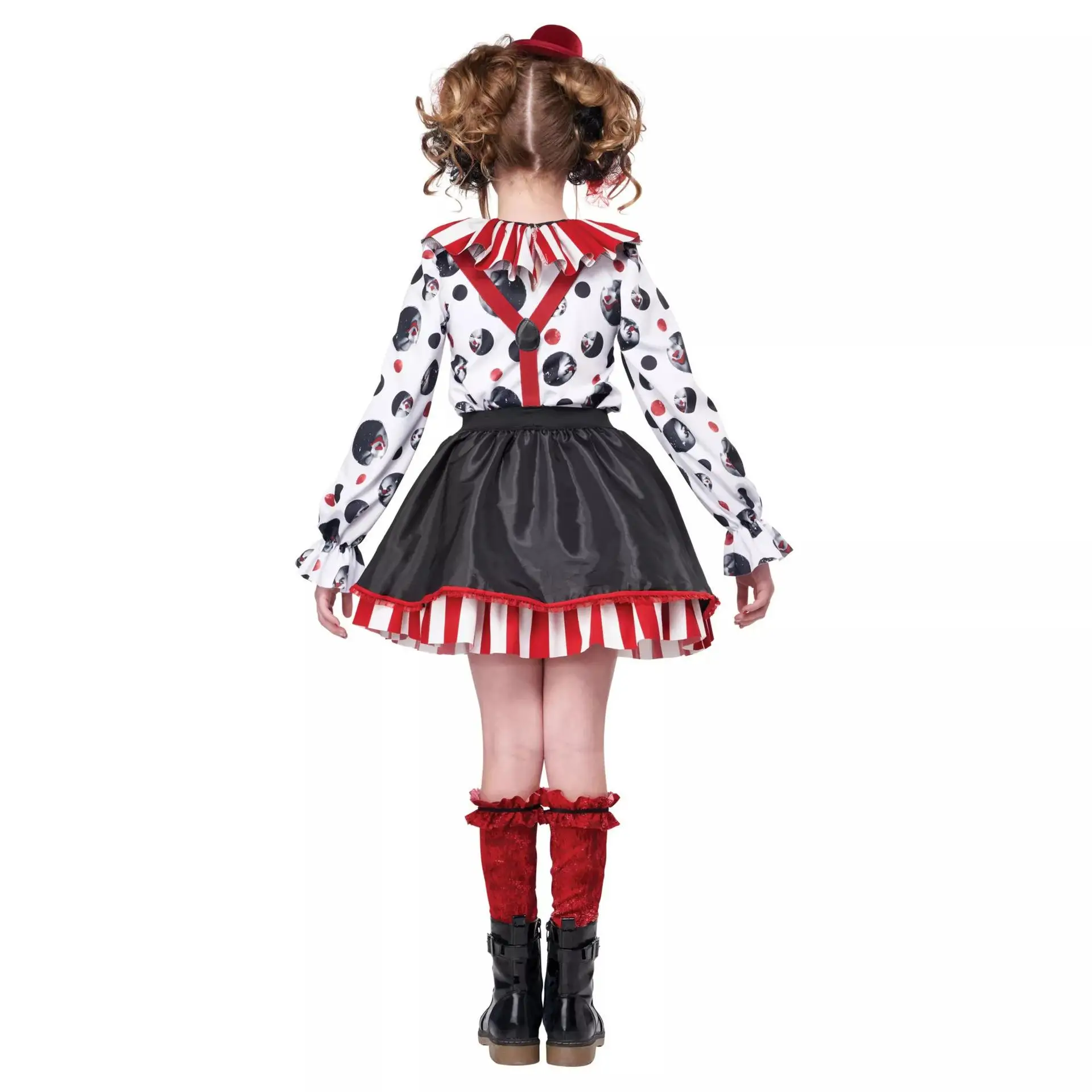 Loween Costume de Clown pour Enfants Tenue de Performance pour Garçon Ele Vintage Sle Costume de Scène sans Marquée Printemps 2025