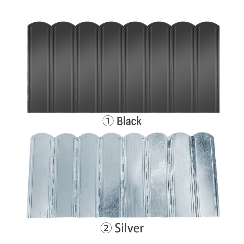 

Складная ветрозащитная панель для печи с 8 пластинами, оцинкованная, для кемпинговой плиты, с сумкой для хранения