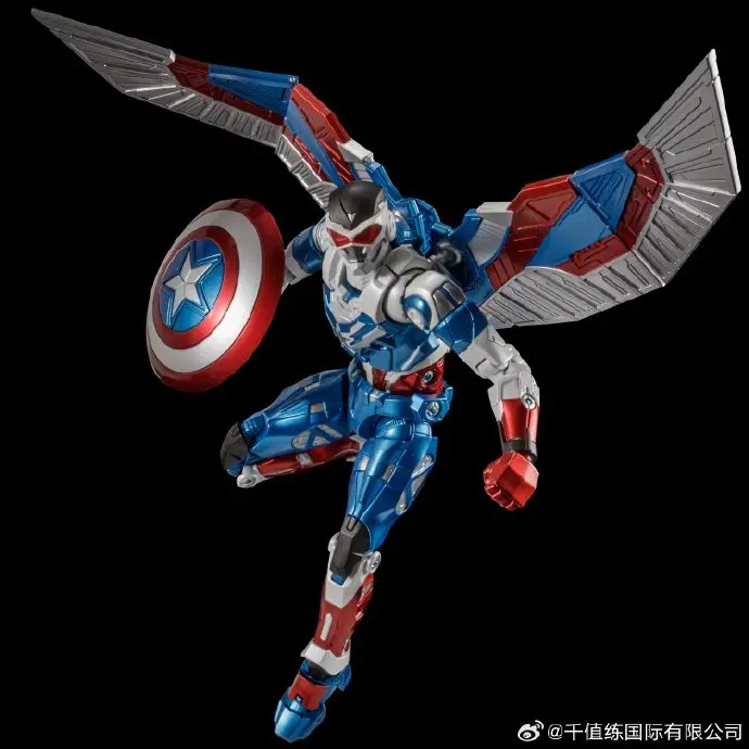 

Original Sentinel Fighting Armor Captain America Sam Wilson Steve Rogers Anime Figure 1/12 Action Figure Toys For Boys Gift