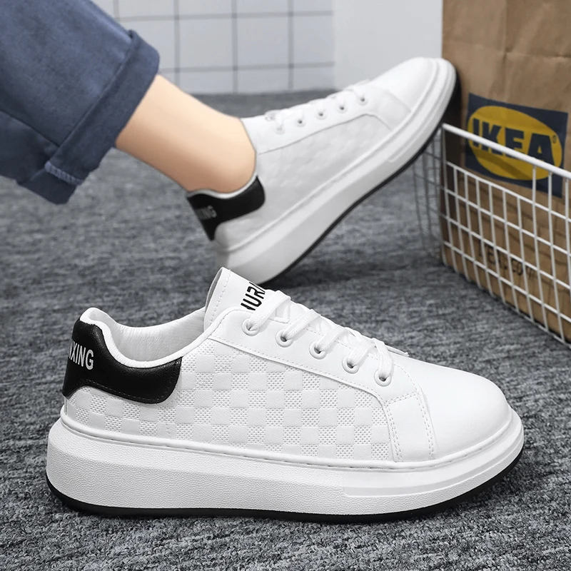 Men Skateboarding shoes Fashion Casual Sport Shoes Platform Sneakers Outdoor Breathable White Running Shoes Women Tennis Shoes