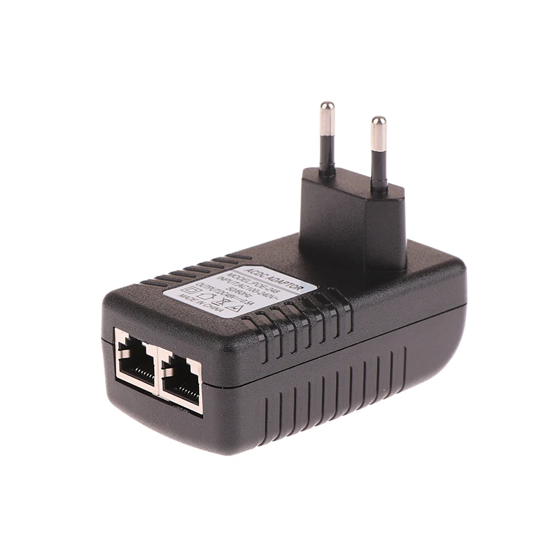 CCTV Security Surveillance POE Power Supply Adapter 48V 0.5A EU Plug For Injector Ethernet IP Camera POE Switch NVR Router