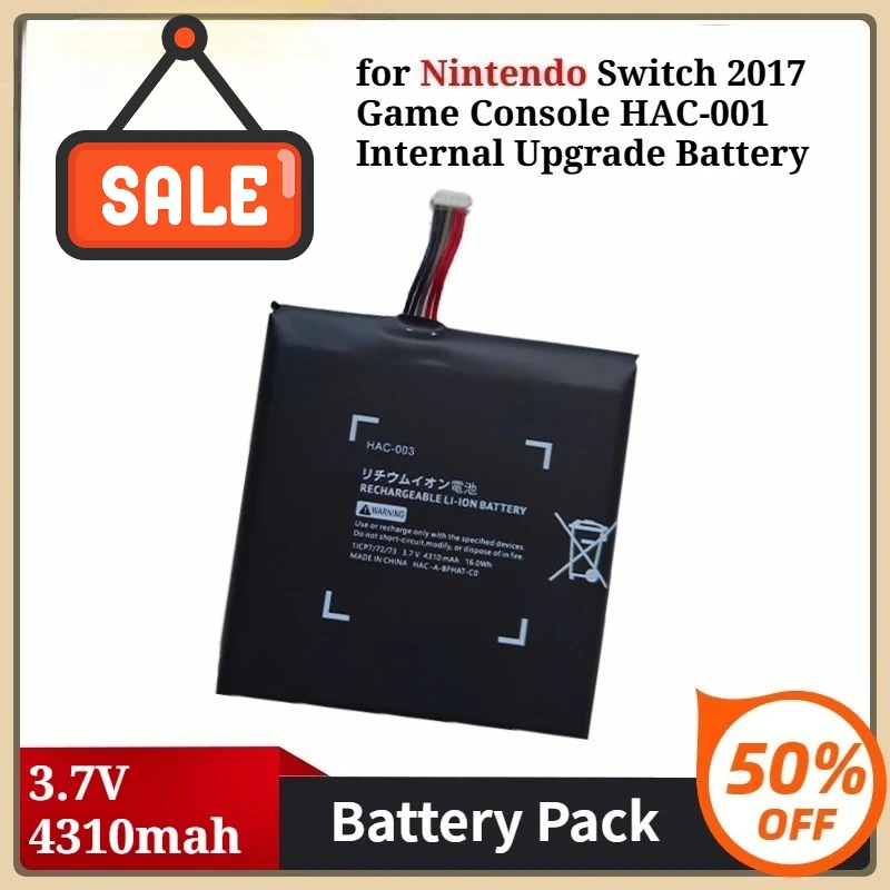 HAC-003 HAC 003 3.7V 4310mah Battery for Nintendo Switch 2017 Game Console HAC-001 Internal Upgrade Battery