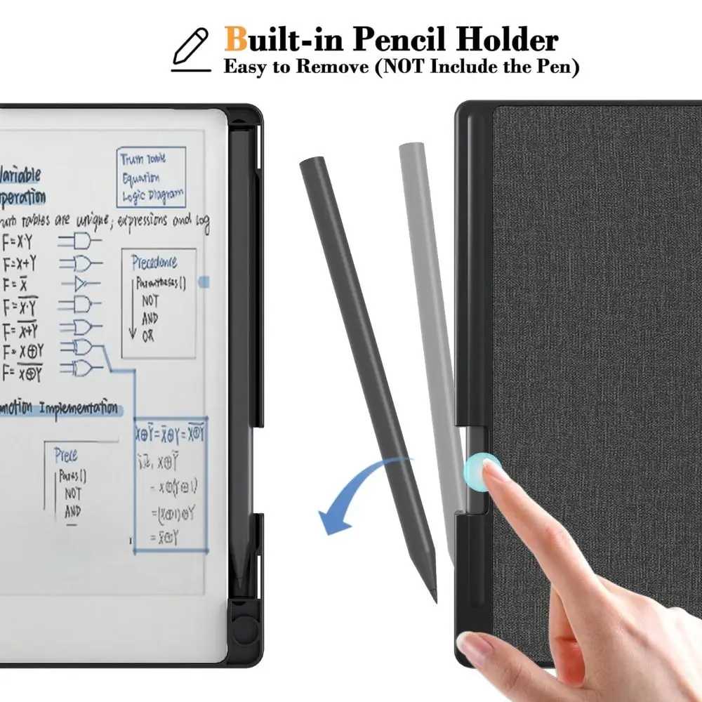

Auto Wake/Sleep 7.3 Inch Case Wear-resistant Anti-fall Folio Cover with Pen Slot Waterproof for reMarkable Paper Pro Move 2025