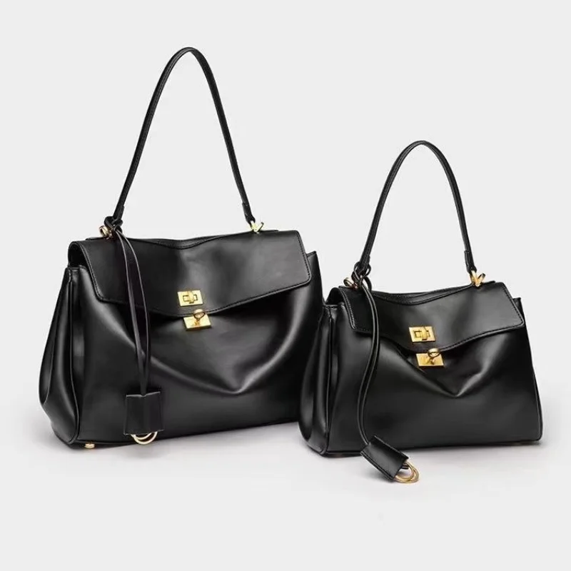 

Luxury Brand Women Messenger Bags Soft Leather Brown Suede Hand Held Totes Gold Buckle Women Shoulder Bags Lady Trend Satchel