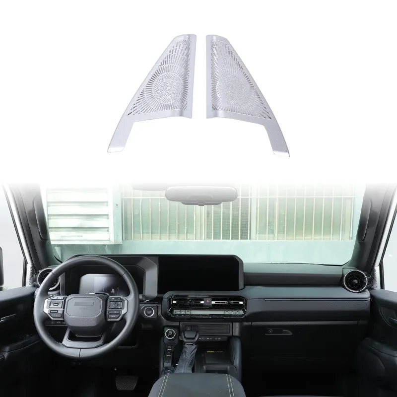 

Stainless Steel A-Pillar Inner Triangle Decorative Mesh Cover for 2024+ Toyota Prado Car Accessories