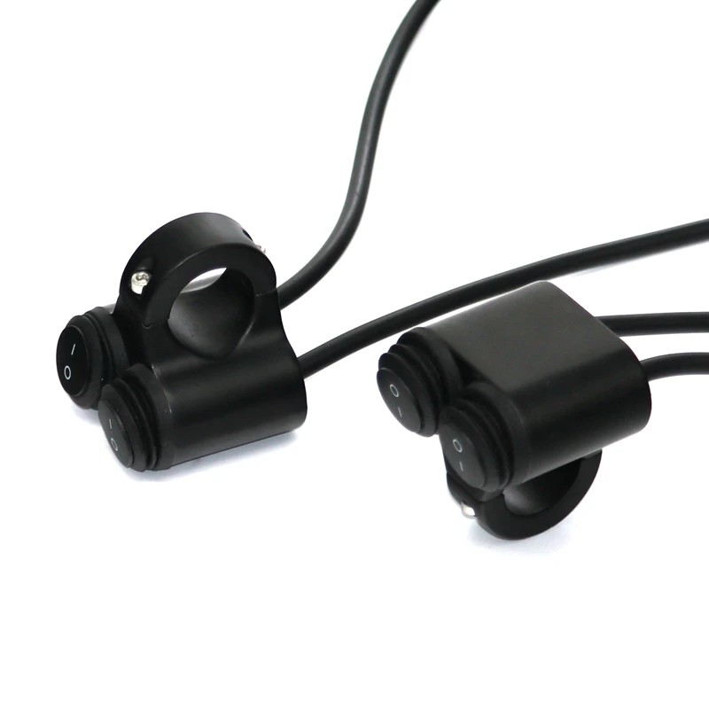 Motorcycle Handlebar Switch 22mm Waterproof ON OFF Button Universal ATV Motorbike Scooter E-bike Switches