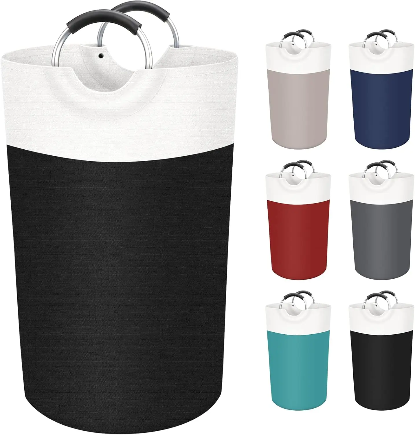 

90L Laundry Basket, Freestanding Laundry Hamper, Collapsible Dirty Clothes Hamper, Waterproof Fabric