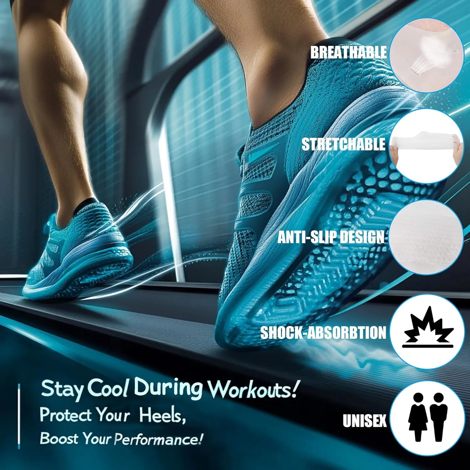 هلام حماة كعب لتخفيف آلام الكعب متصدع ترطيب الأكمام العناية بالقدم وسادة منصات التهاب اللفافة الأخمصية العظام حفز الإغاثة #4