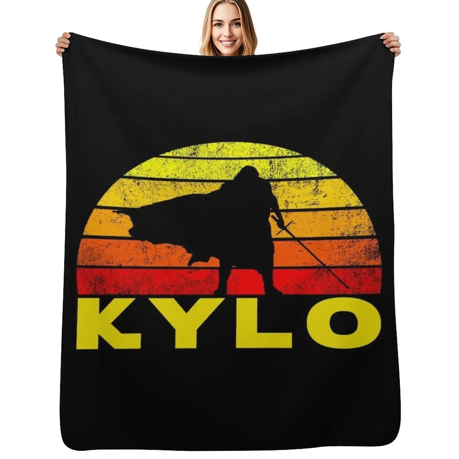 

KYLO retro vol.1 Yellow Throw Blanket Beach Kid'S Sofa Throw Blanket