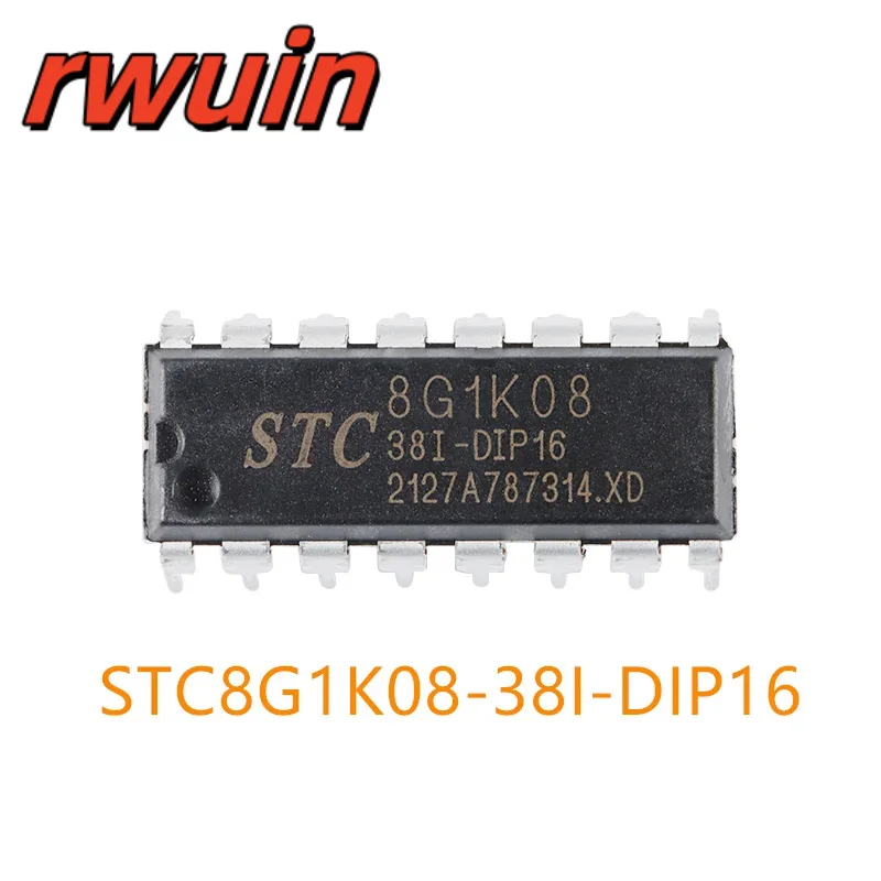 STC8G1K08 STC8G1K08-38I-DIP16 STC8G1K08-38I 8G1K08 Single Chip IC Microcontroller Micro Controller MCU New Original STC