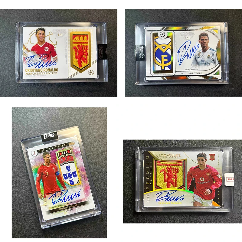 DIY homemade card Cristiano Ronaldo rookie Imm style RPA patch HD The craftsmanship is intricate and the details are superb