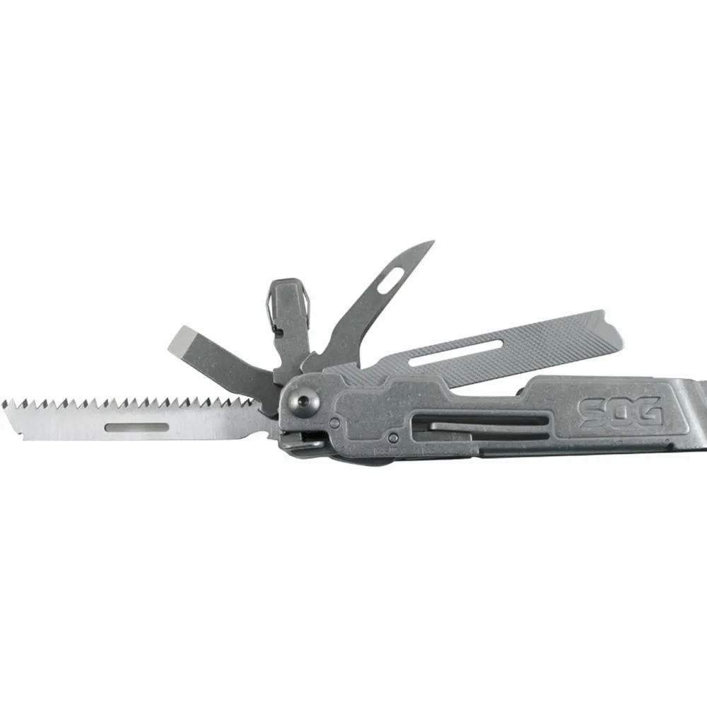 أداة متعددة من الفولاذ المقاوم للصدأ شديدة التحمل لجميع الأغراض مع حقيبة من النايلون وشفرات سكين مزدوجة وفتاحة زجاجات