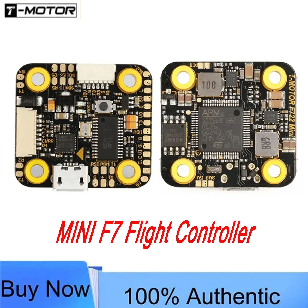 T-Motor MINI F7 FC STM32F722/BMI270 3-6S W/OSD 20×20mm - Combo W/F45A 4in1 ESC for FPV Drones