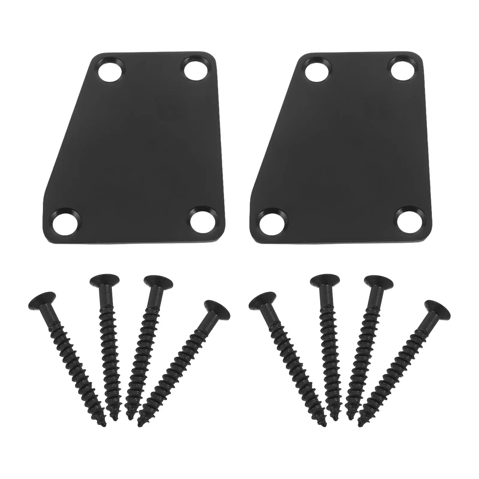 

2 шт. металлические пластины для крепления грифа гитары, усиленные, для электробаса, улучшающие стабильность и качество звука. В комплекте.