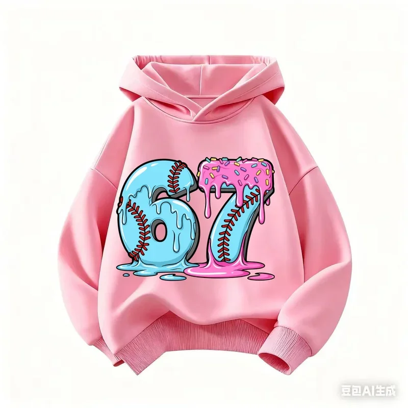 67 ستة سبعة ملابس Rouba a BrainRot كارتون بنات بوي هوديي الإيطالية Brainrot البلوز الاطفال الكورية بلوزات على الموضة الفتيات