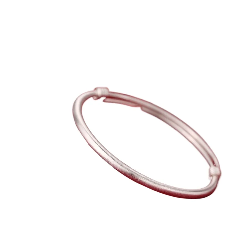 

999 sterling silver matte glossy bracelet light luxury bracelet women's new girlfriend jewelry