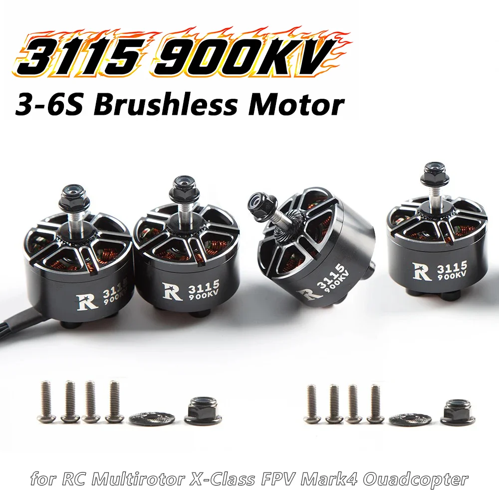 NEW R3115 900kv 6S Brushless Motor for FPV Drone Long Range 9/10 Inch RC Drone Motor Model Aircraft Accessories