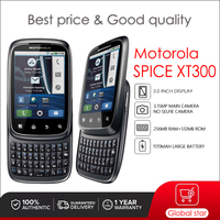 Original Motorola SPICE XT300 Unlocked Refurbished Mobile Phone GSM 850 / 900 / 1800 / 1900 Good Quality With 1 Year Warranty