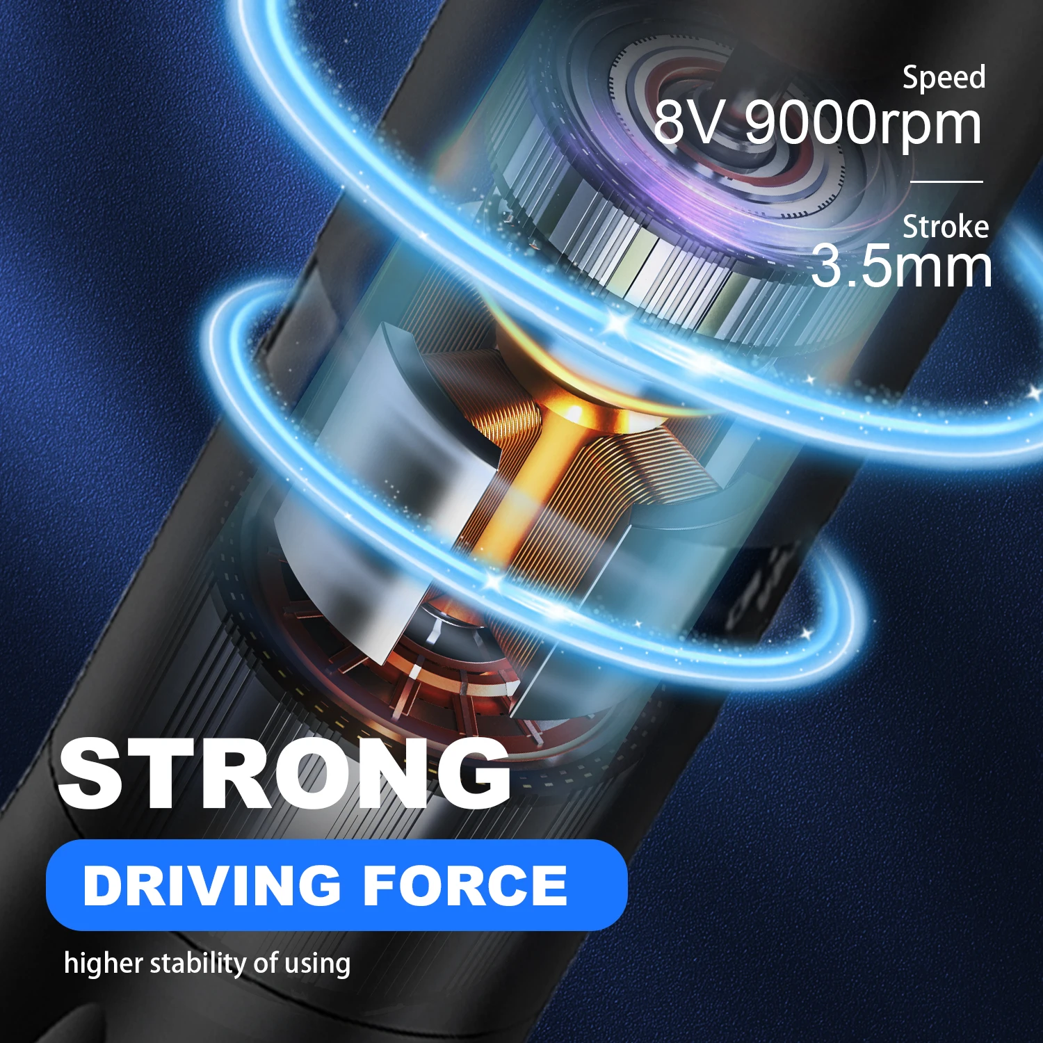 KVM Wireless Tattoo Pen Direct Drive 3.5mm Stroke Fit 90% Cartridge Needles Professional Tattoo Supplies Body Art Tools