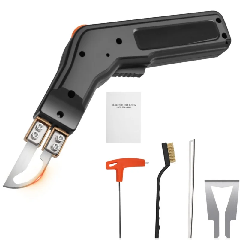 Image of Styropor-Schneider Elektrisch, 300W Heißmesser-Schaumstoffschneider, 0-600 ℃ Seilschneider mit Kühlsystem/Smart-Chip, Professioneller Stoffschneider mit 3 Klingen für