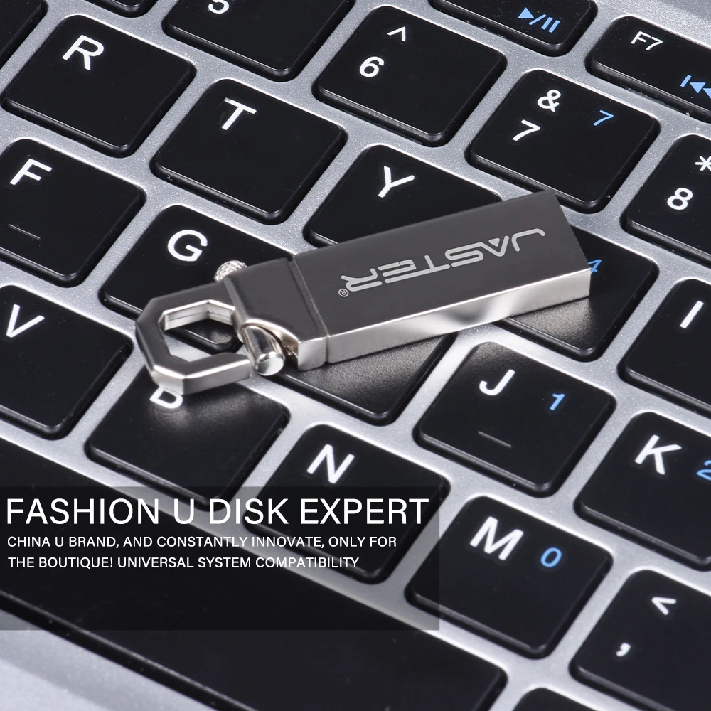 Pen Drive com logotipo personalizado gratuito USB 2.0, Memory Stick de capacidade real, Disco U, 64GB, 32GB, 16GB, 8GB, 4GB