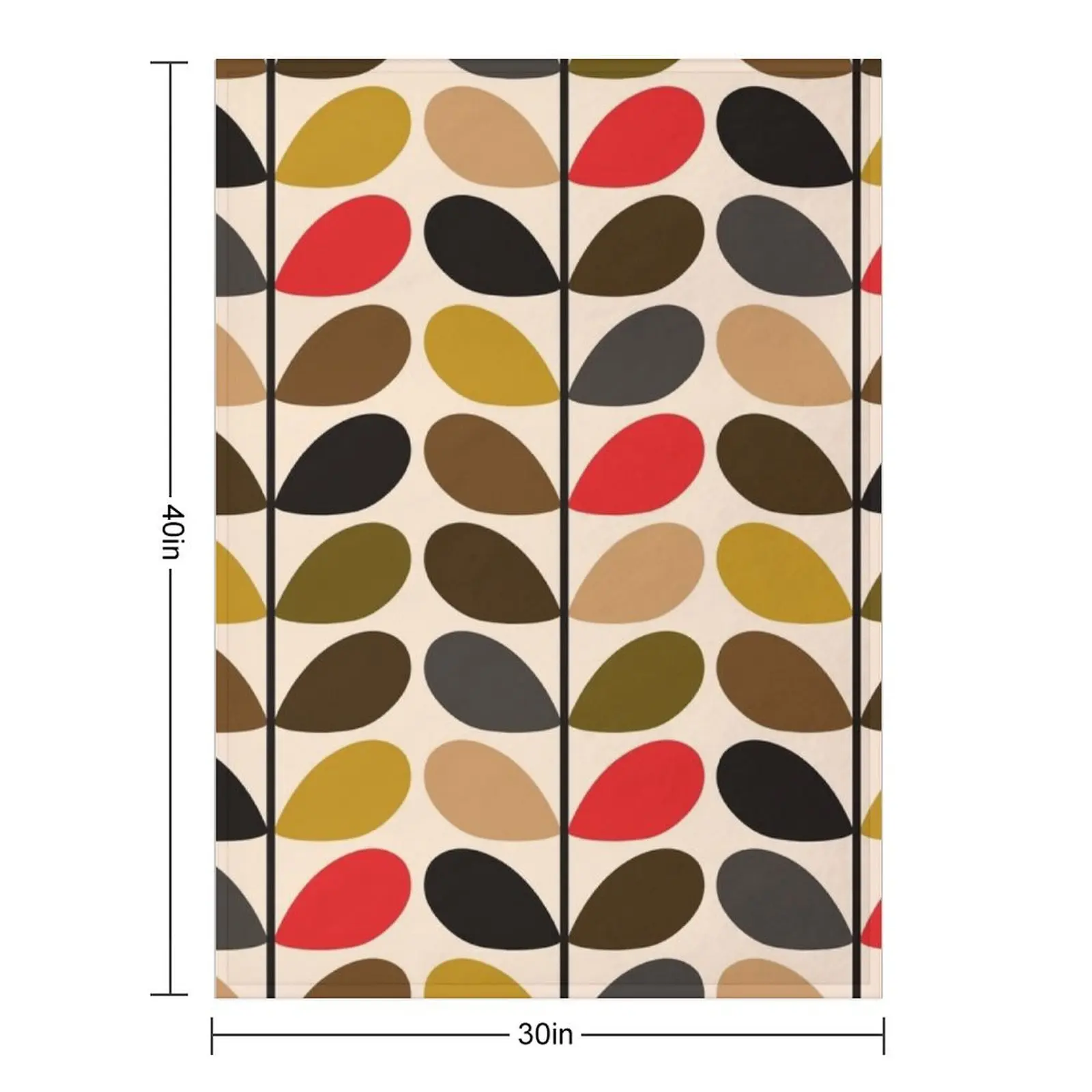 Orla Kiely Throw Blanket manga cosplay anime Bed Designers Beautifuls bed plaid Blankets