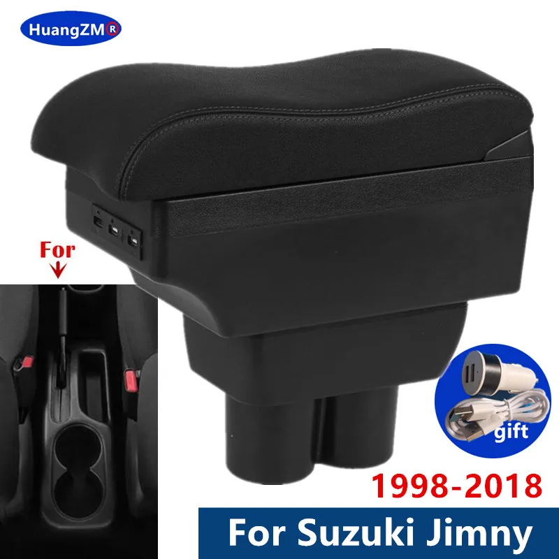 Car Armrest box For Suzuki Jimny 1999-2018 Armrest box For Suzuki Jimny JB23 JB43 Storage box Dedicated Retrofit Car Accessories