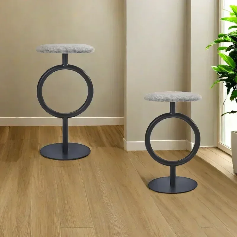 Bar chair Bar Stools Luxury Salon Chairs Kitchen Stool Iron Chair Furniture Garden Counter Nordic Design Leather Modern